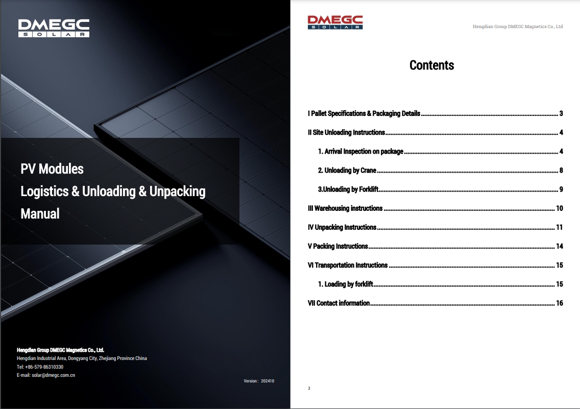 Logistics & Unloading & Unpacking Manual